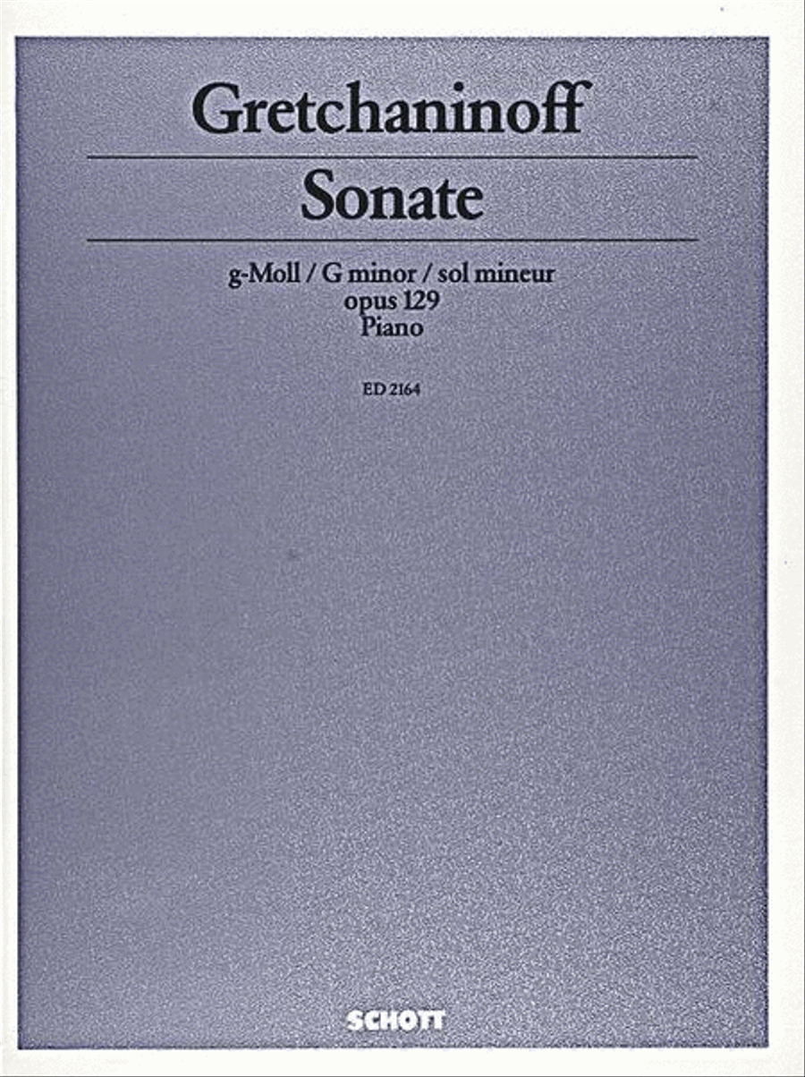 Sonata in G Minor Op. 129 Piano Solo scores gallery preview page 1
