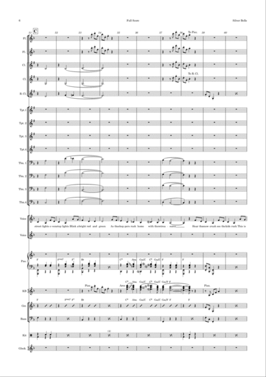Silver Bells Jazz Ensemble scores gallery preview page 6