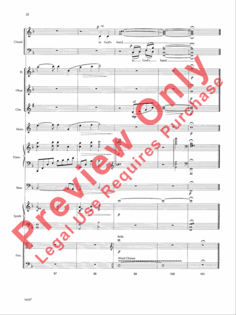 On Eagle's Wings Choir scores gallery preview page 47