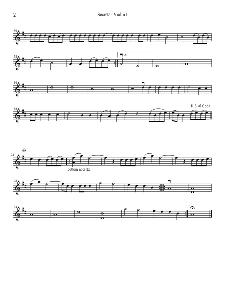 Secrets String Quartet scores gallery preview page 2