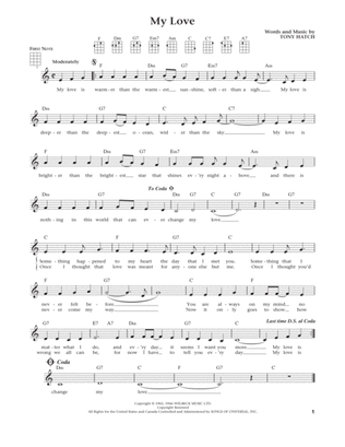 My Love (from The Daily Ukulele) (arr. Liz and Jim Beloff)