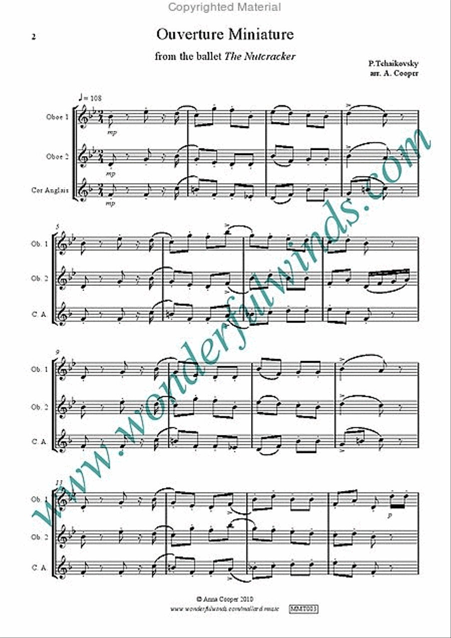 Ouverture Miniature Woodwind Trio scores gallery preview page 2