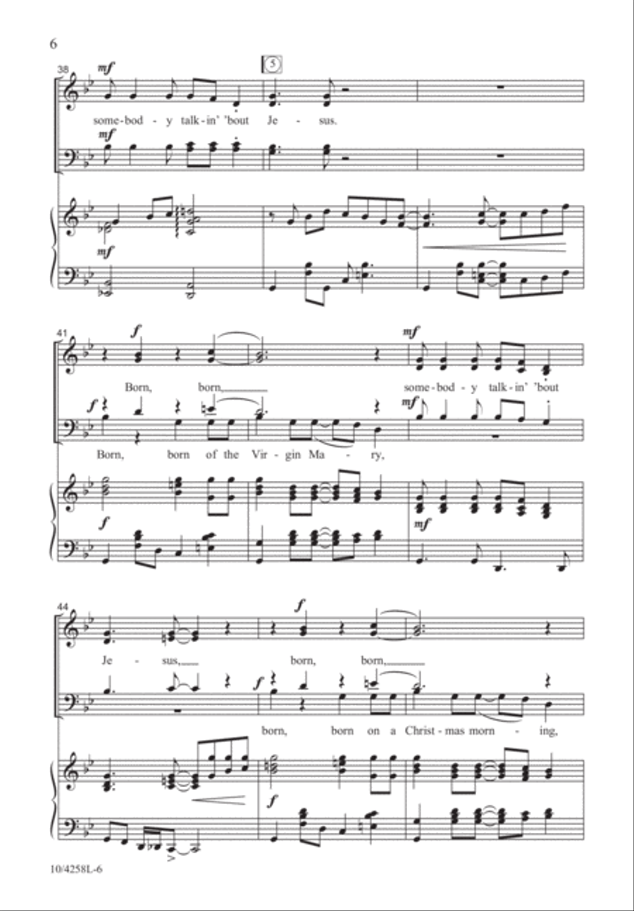 Everywhere I Go 4-Part scores gallery preview page 7