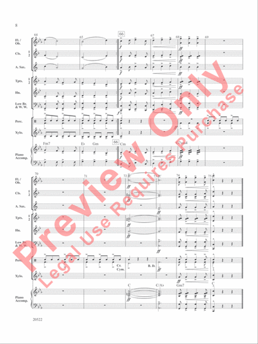 Legend of the Alhambra Legend of the Alhambra Concert Band scores gallery preview page 9