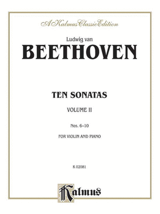 Book cover for Ten Violin Sonatas, Volume 2
