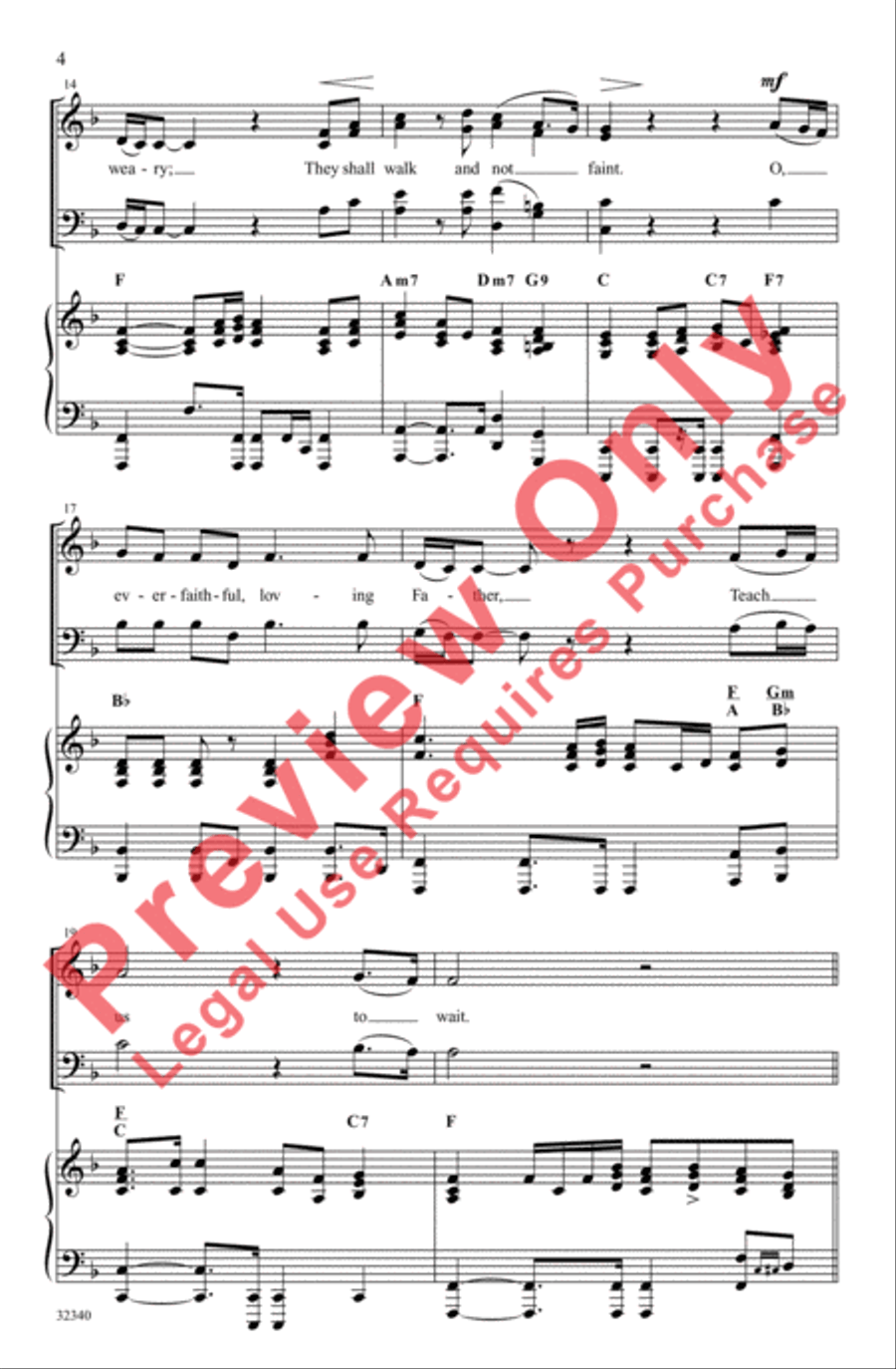 They That Wait Upon the Lord 4-Part scores gallery preview page 4