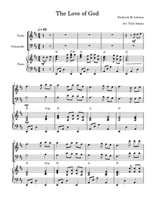 The Love Of God (Violin and Cello Duet with Piano)