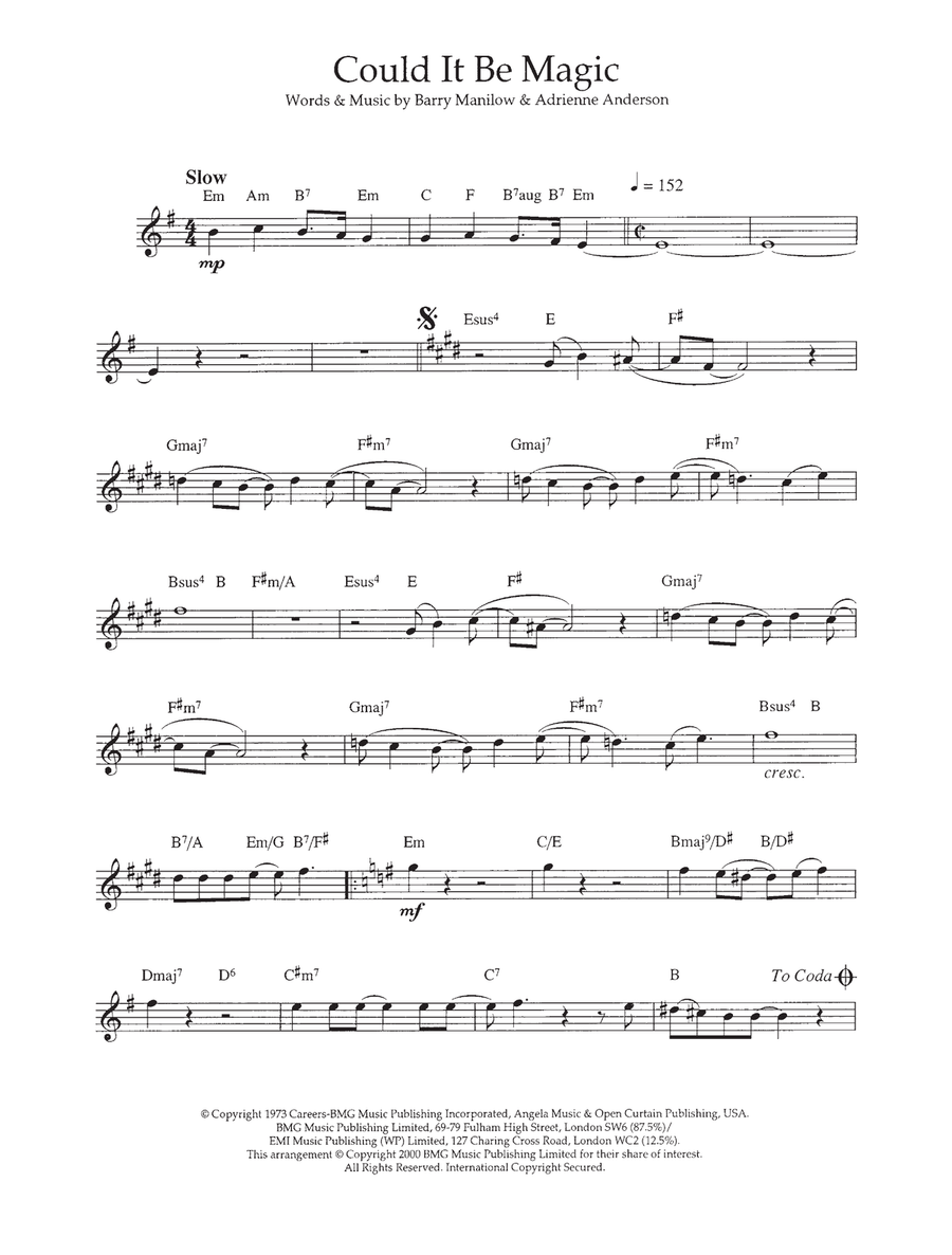 Could It Be Magic Flute Solo scores gallery preview page 1