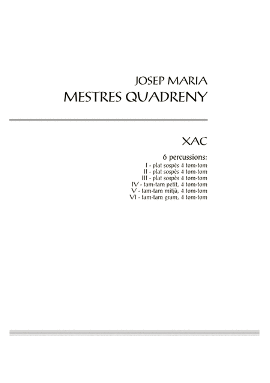 Xac Percussion scores gallery preview page 3