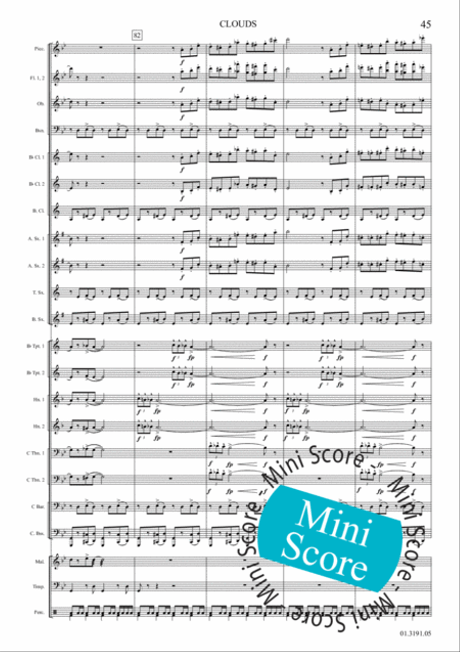 Clouds Clouds Concert Band scores gallery preview page 51
