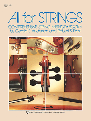 Book cover for All For Strings Book 1 - String Bass