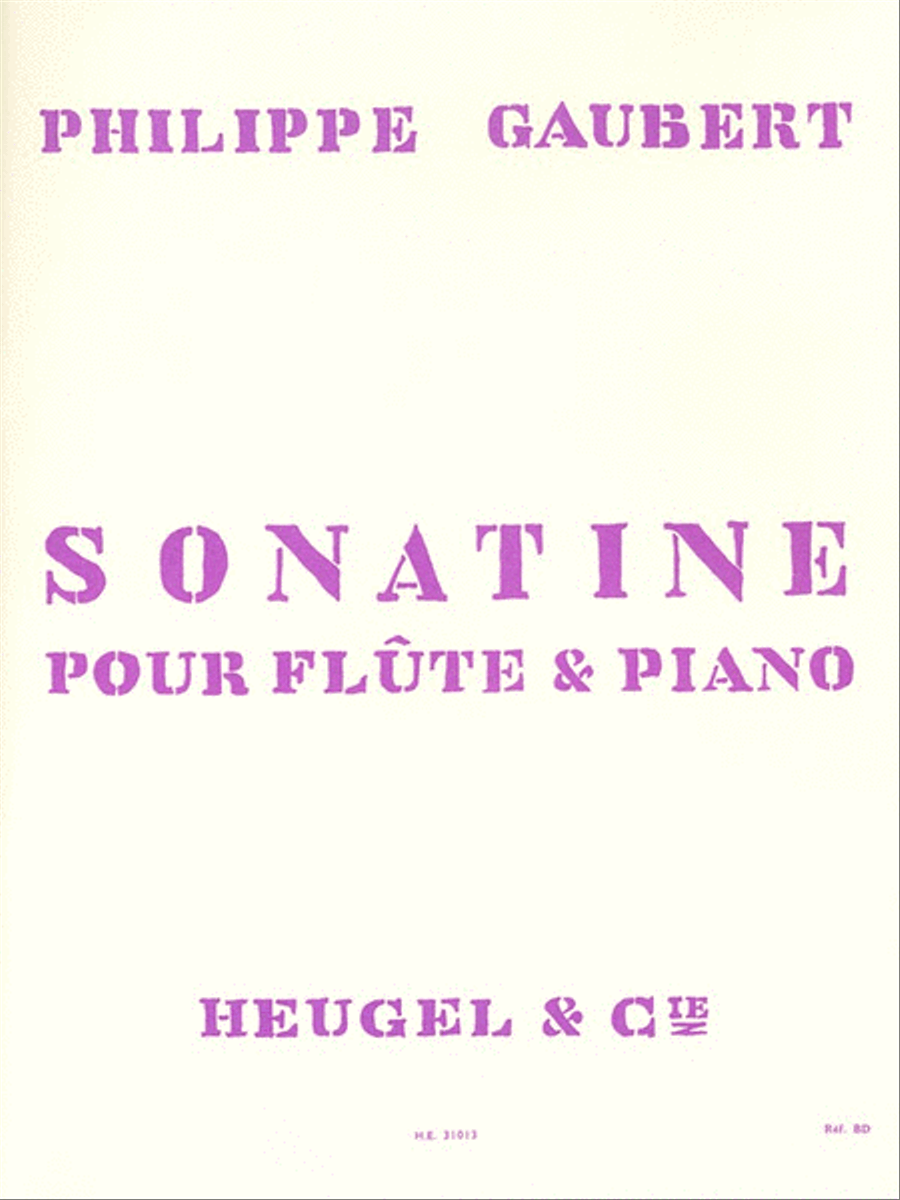 Sonatina For Flute And Piano Flute Solo scores gallery preview page 1