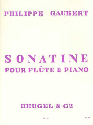 Book cover for Sonatina For Flute And Piano