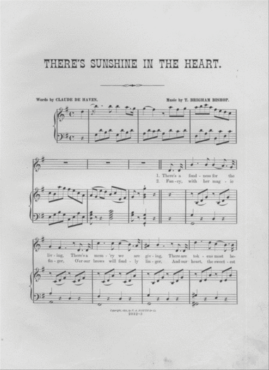 There is Sunshine in the Heart. Song & Chorus Choir scores gallery preview page 2