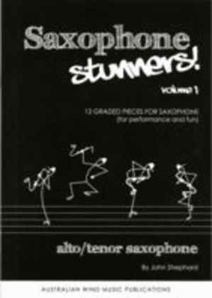 Book cover for Saxophone Stunners Alto Ten Book 1 Book/CD