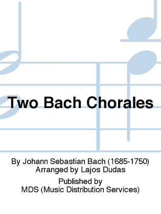Book cover for Two Bach Chorales