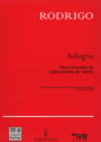 Adagio para Or. Instrum. Viento (Partes)