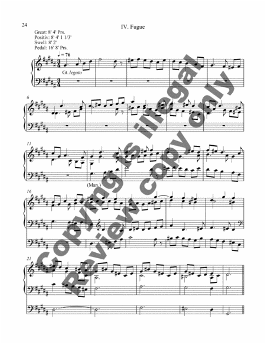 Sonata in Five Movements (Organ Sonata IX) Organ scores gallery preview page 12