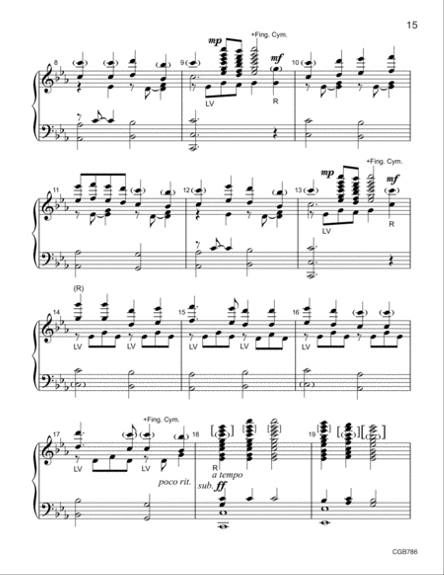Celebrate the Season: Reproducible Advent and Christmas Carols (3-5 octaves) 5-Octaves scores gallery preview page 8