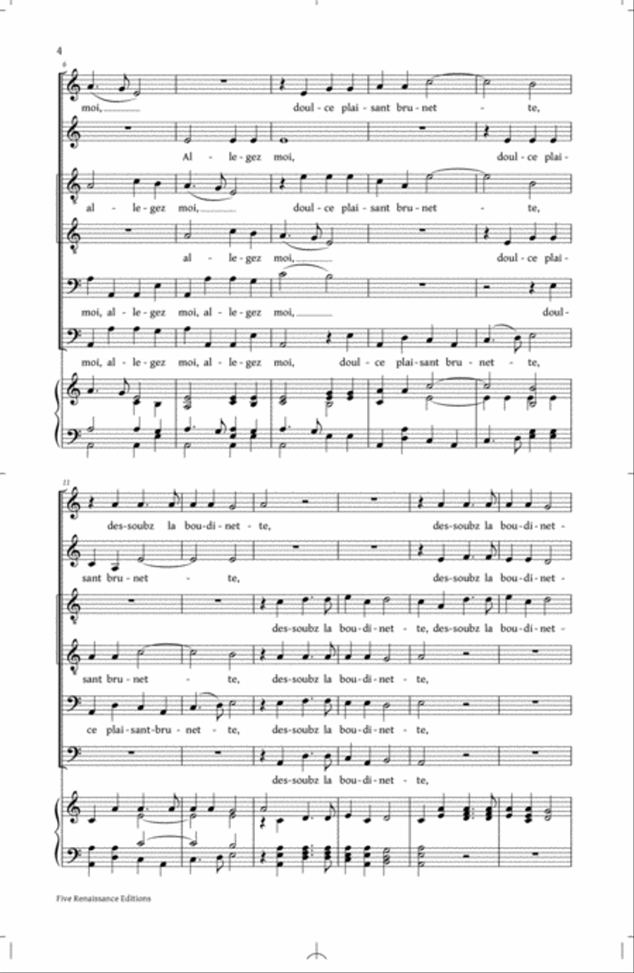 Allegez Moi 4-Part scores gallery preview page 2