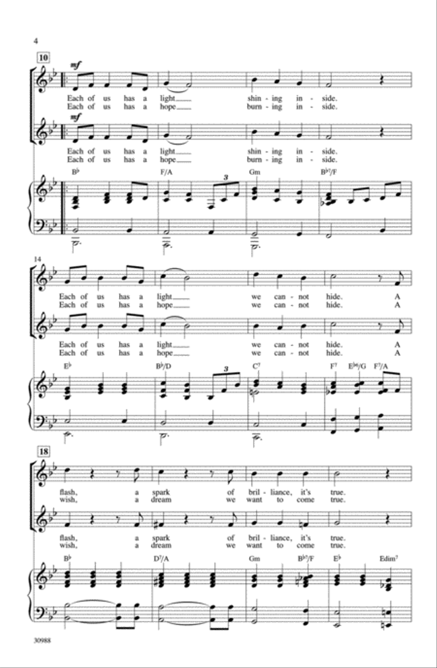 Each of Us Has a Light 2-Part scores gallery preview page 8