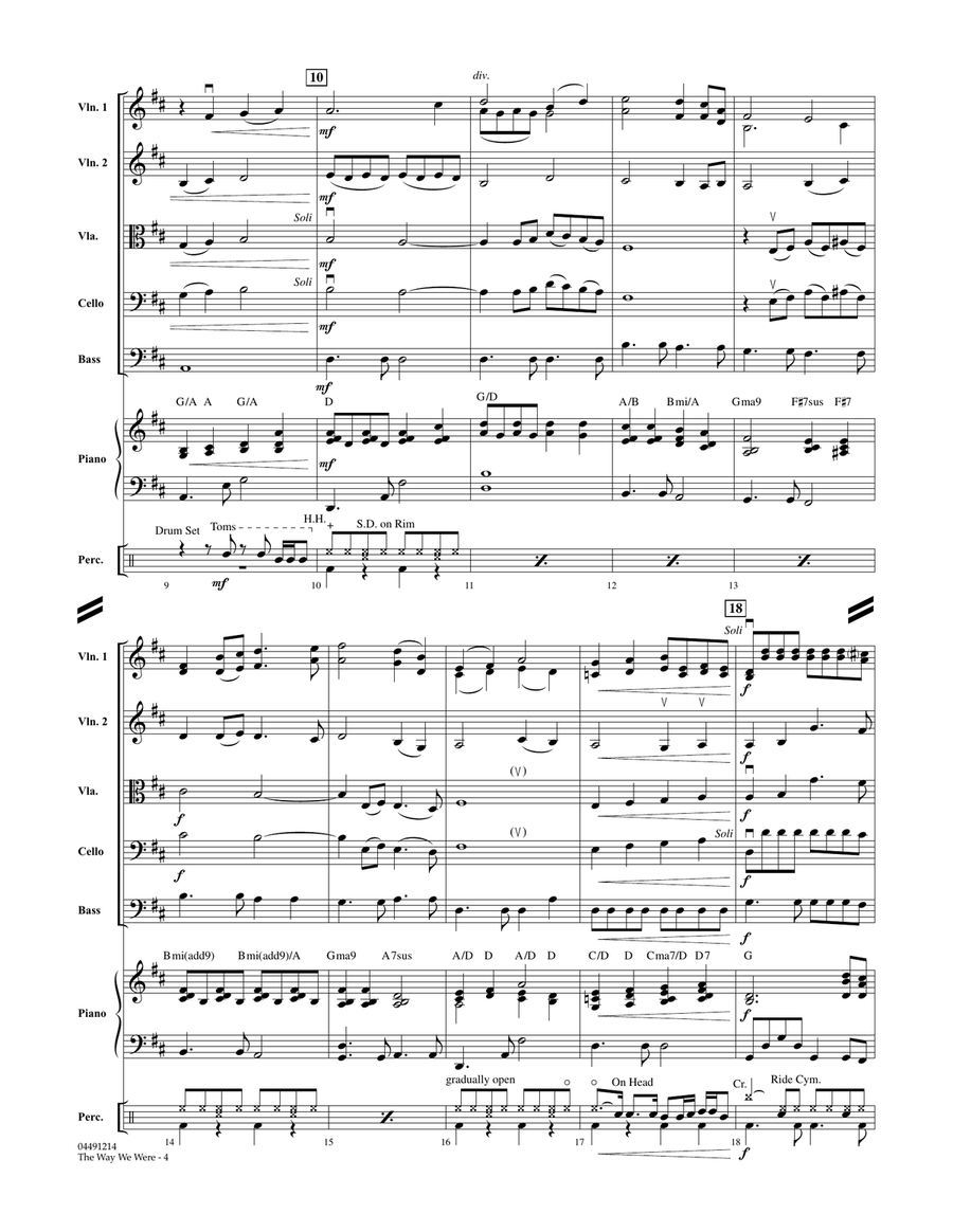 The Way We Were - Full Score Orchestra scores gallery preview page 3