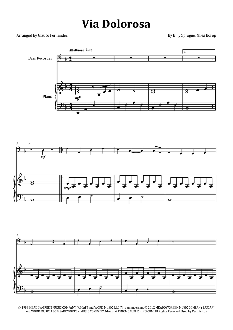 Via Dolorosa Chamber Music scores gallery preview page 1