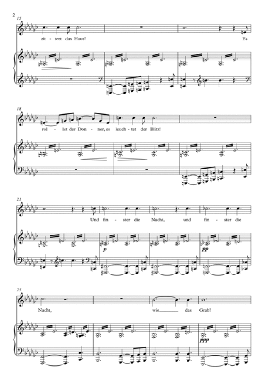 Die junge Nonne (Eb Minor) Voice scores gallery preview page 3