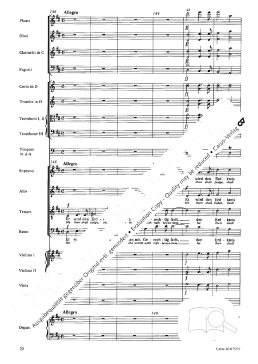 Psalm 98 (Der 98. Psalm) 4-Part scores gallery preview page 31