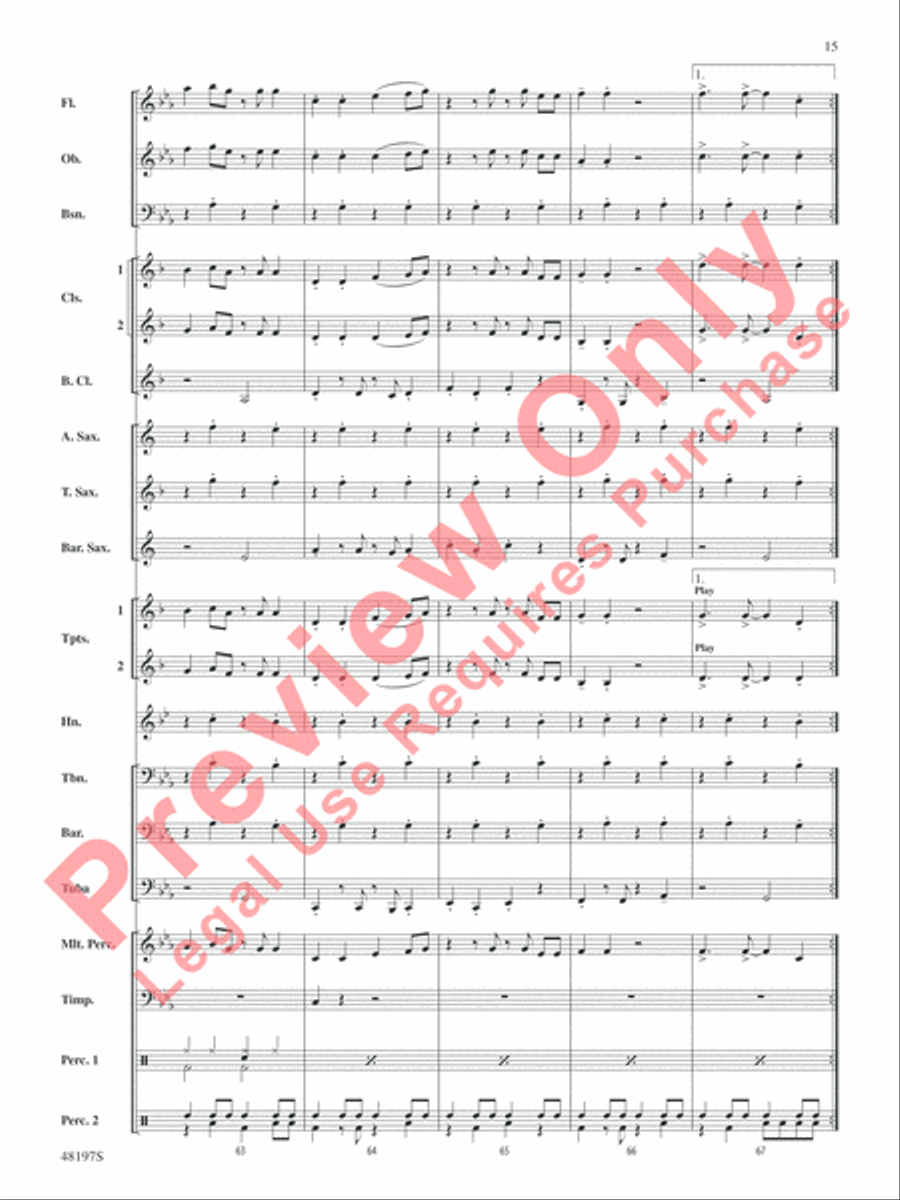 Liar Liar Concert Band scores gallery preview page 16