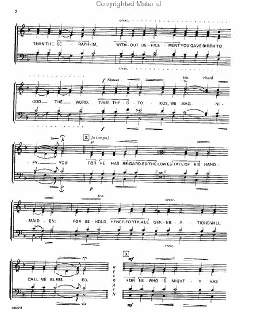 My Soul Magnifies the Lord 4-Part scores gallery preview page 3