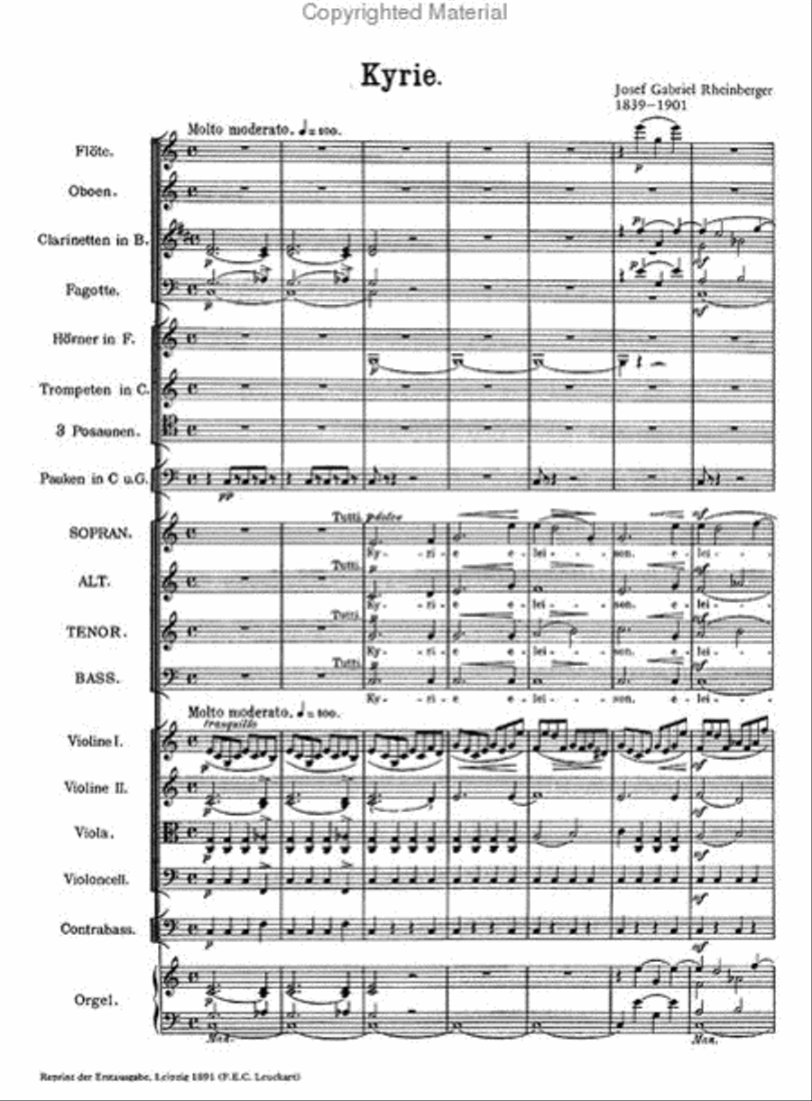Mass in C Major 4-Part scores gallery preview page 2
