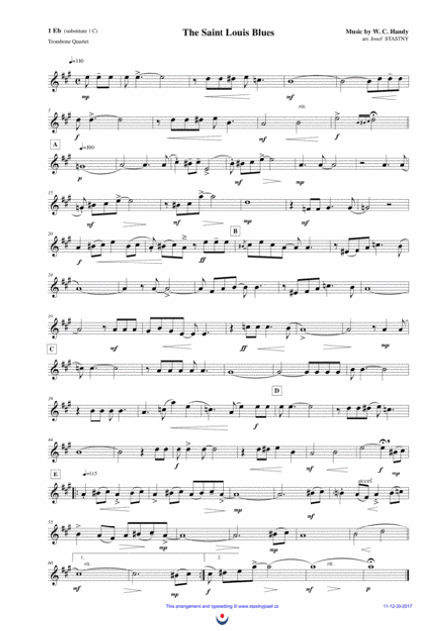 The Saint Louis Blues Brass Ensemble scores gallery preview page 6