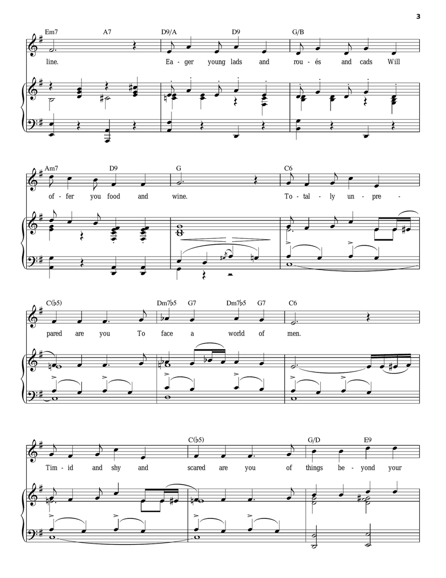 Sixteen Going On Seventeen Piano, Vocal scores gallery preview page 3