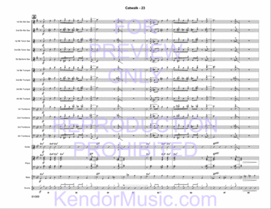 Catwalk Jazz Ensemble scores gallery preview page 25