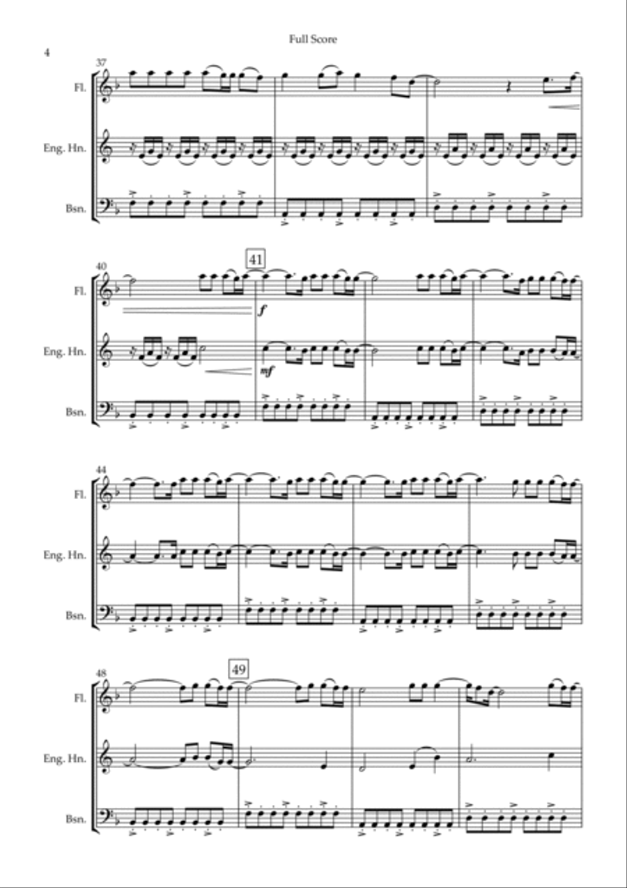 You Say Woodwind Trio scores gallery preview page 4