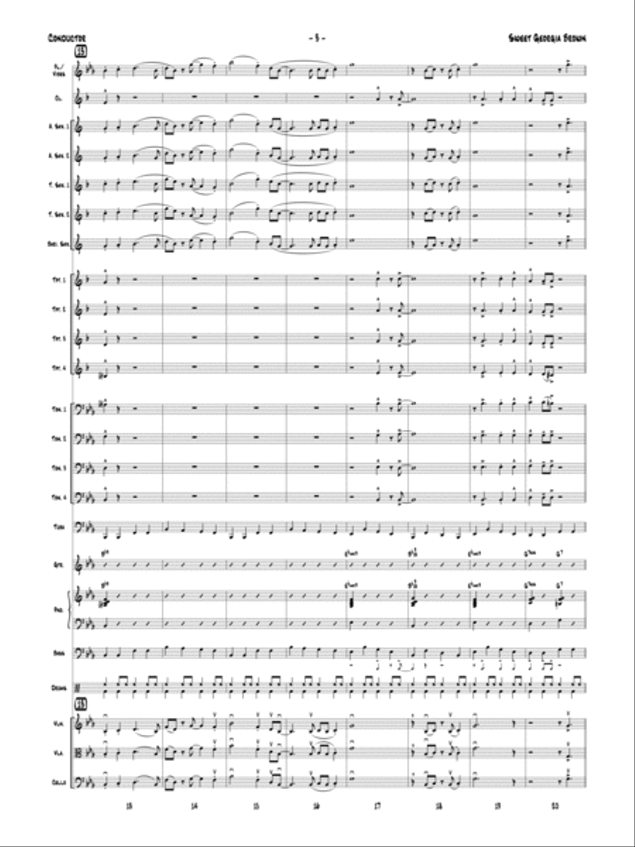 Sweet Georgia Brown: Score
