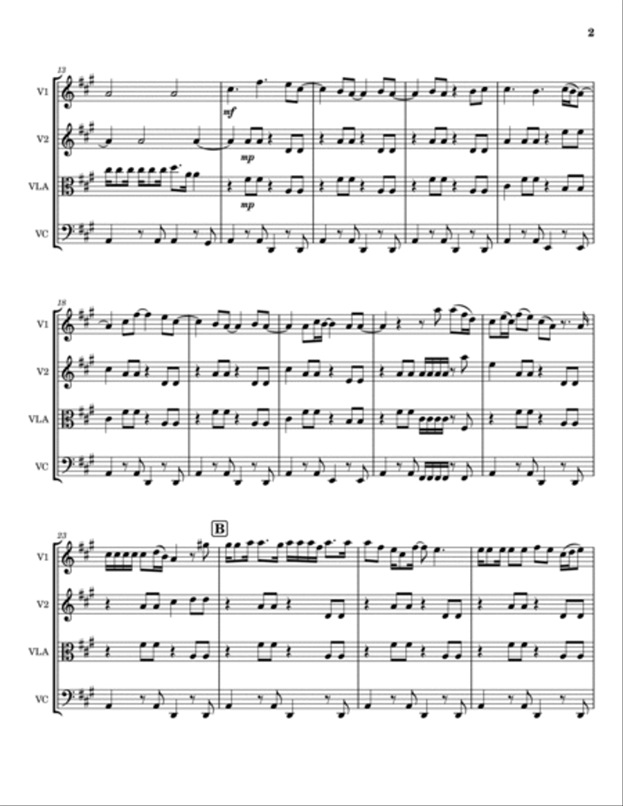 El Scorcho El Scorcho String Quartet scores gallery preview page 2