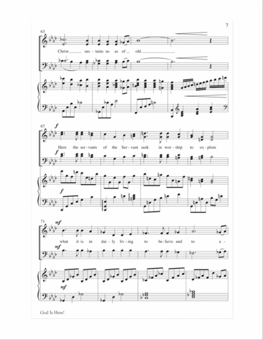 God Is Here! God Is Here! Children's Choir scores gallery preview page 7