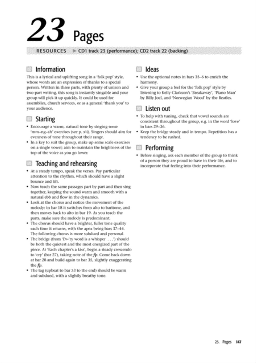 Popular Voiceworks 1 4-Part scores gallery preview page 34