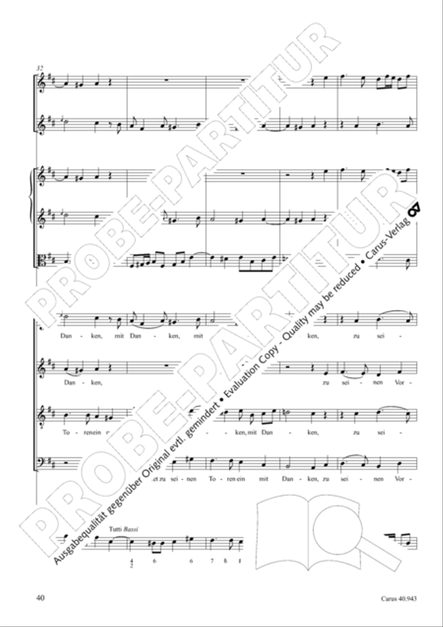 Shout to the Lord, all the earth (Jauchzet dem Herrn, alle Welt) 4-Part scores gallery preview page 47