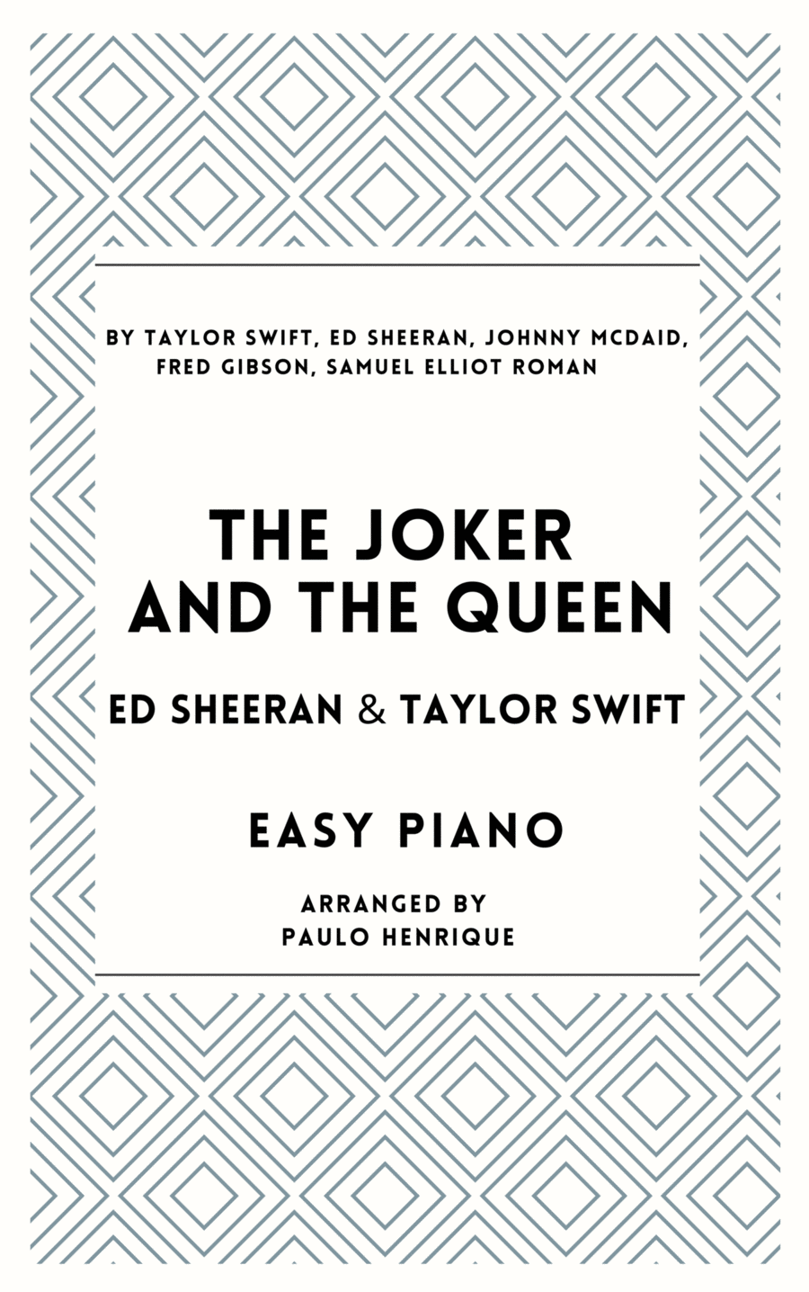 The Joker And The Queen (feat. Taylor Swift) Piano Method scores gallery preview page 1
