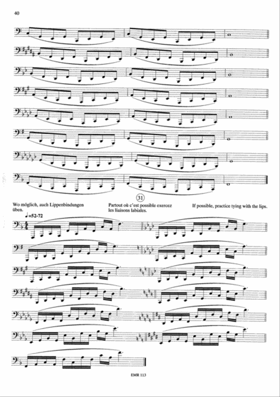 Tagliche Ubungen / Exercices Journaliers / Daily Drills Tuba scores gallery preview page 16