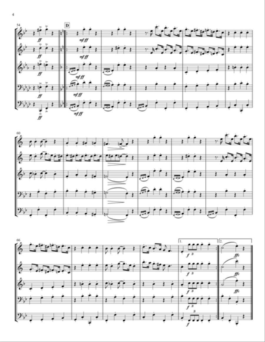 Rabbit's Foot Brass Quintet scores gallery preview page 4