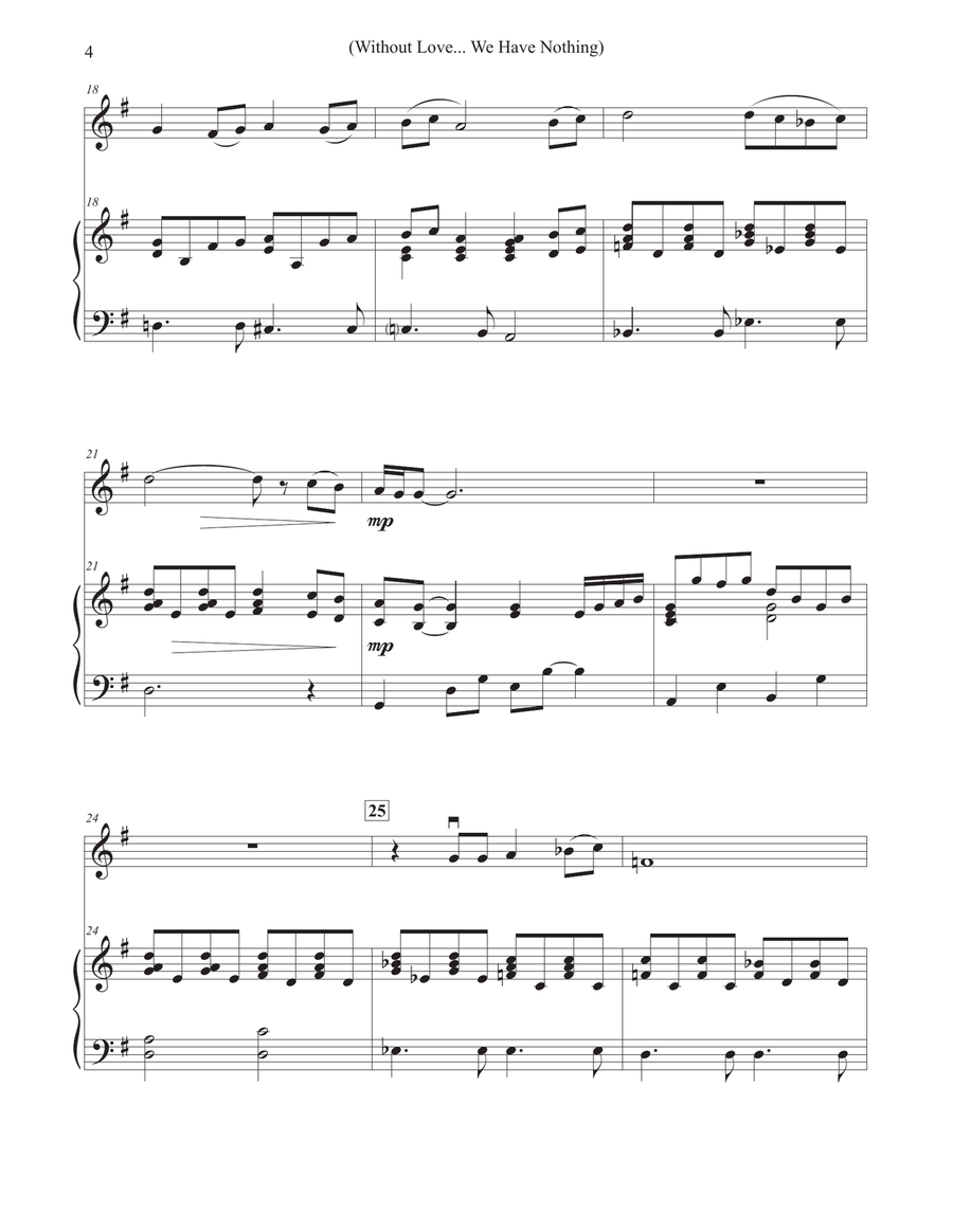 Without Love, We Have Nothing Violin Solo scores gallery preview page 4
