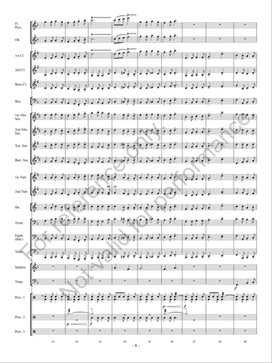 Christmas Long Ago Concert Band scores gallery preview page 9