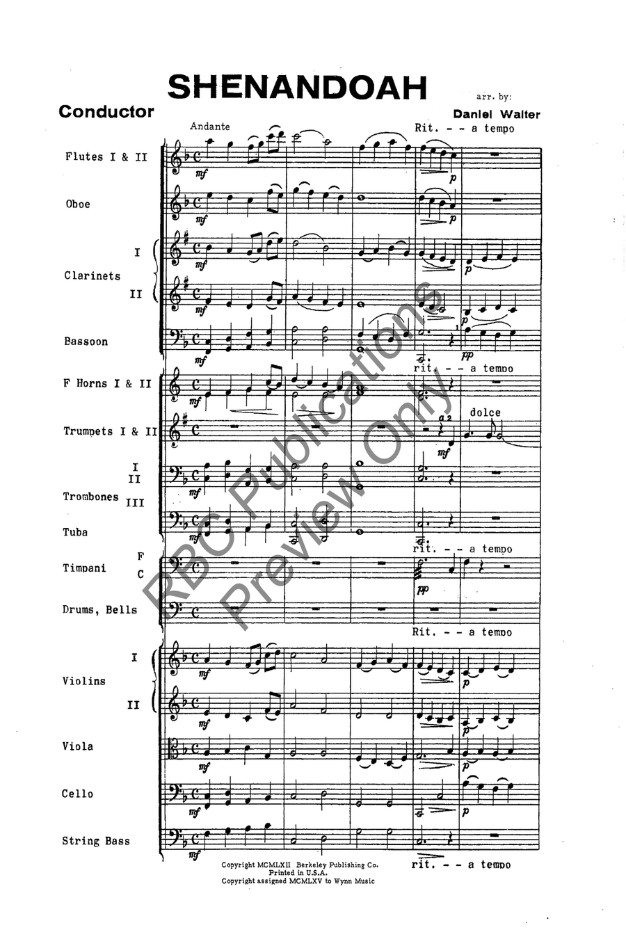Shenandoah Full Orchestra scores gallery preview page 3