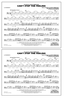 Can't Stop the Feeling (from Trolls) - 1st Trombone