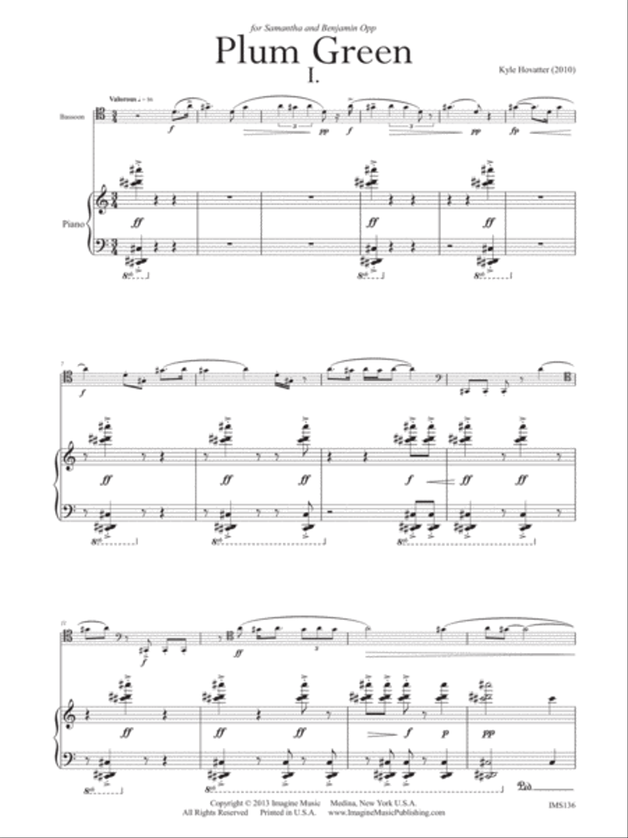 Plum Green Plum Green Bassoon Solo scores gallery preview page 2