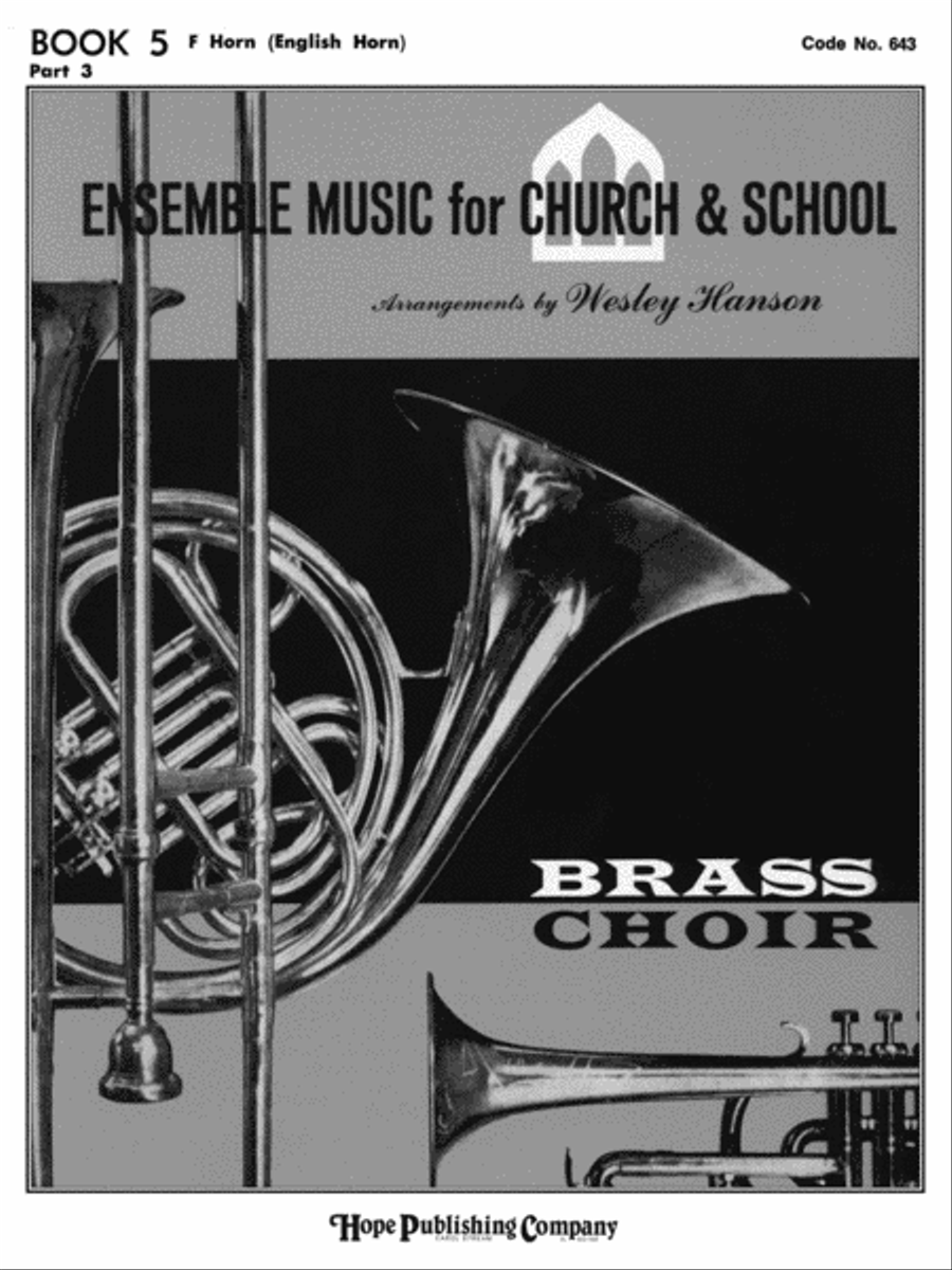 Ensemble Music for Church and School Horn scores gallery preview page 1